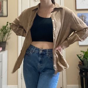 Stripped button down jacket